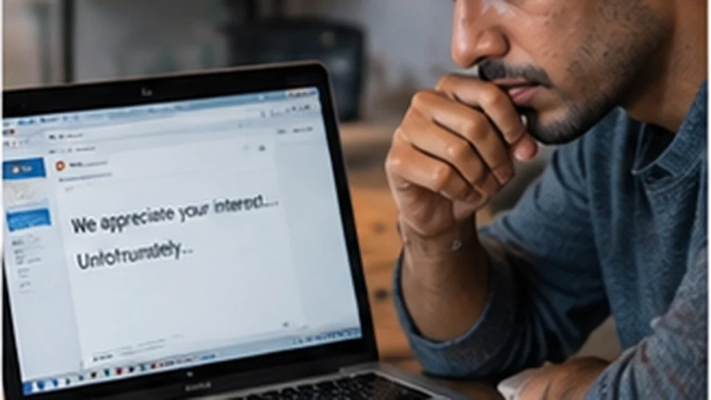 Realistic job search scene illustrating handle job rejection